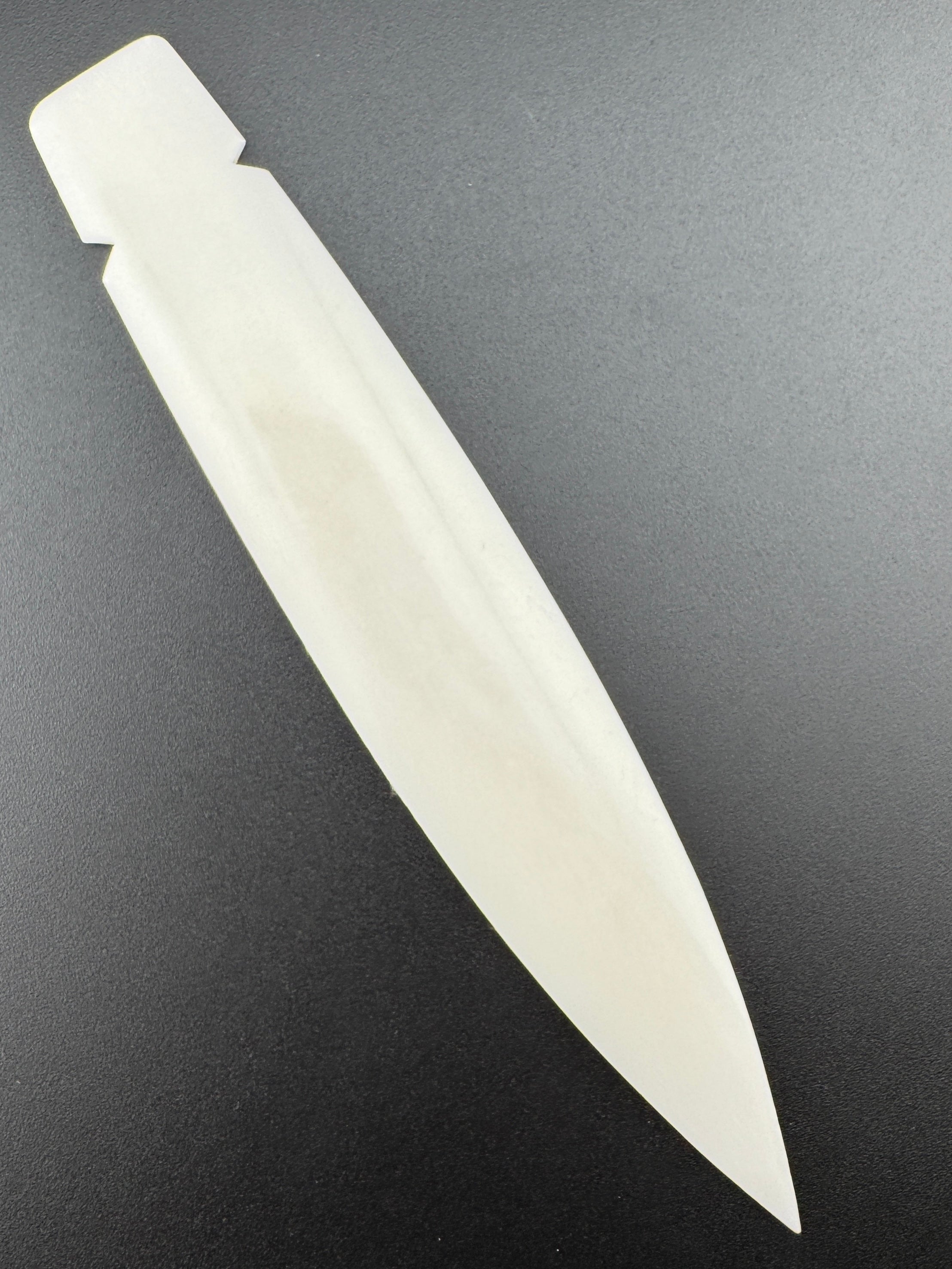 7-Inch Large Bone Arrowhead – Hand-Carved Spear Point for Crafts, Jewelry, or Tribal Display