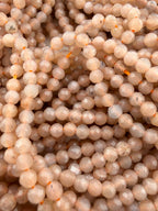 3mm Faceted Sun Stone Beads