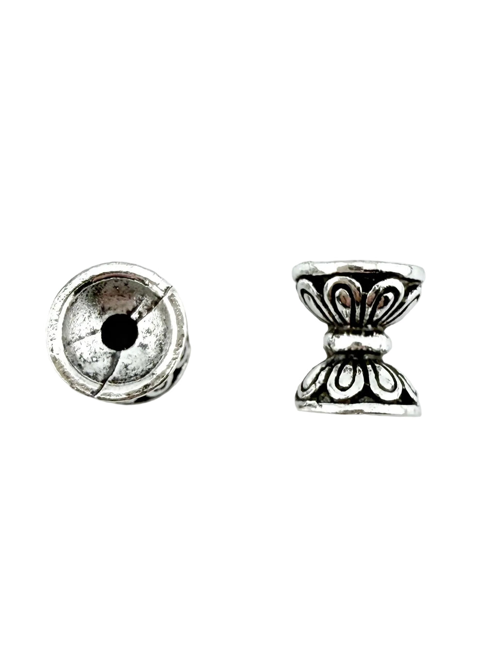 10x8mm Barrell Spacer Bead Rhodium