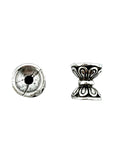 10x8mm Barrell Spacer Bead Rhodium