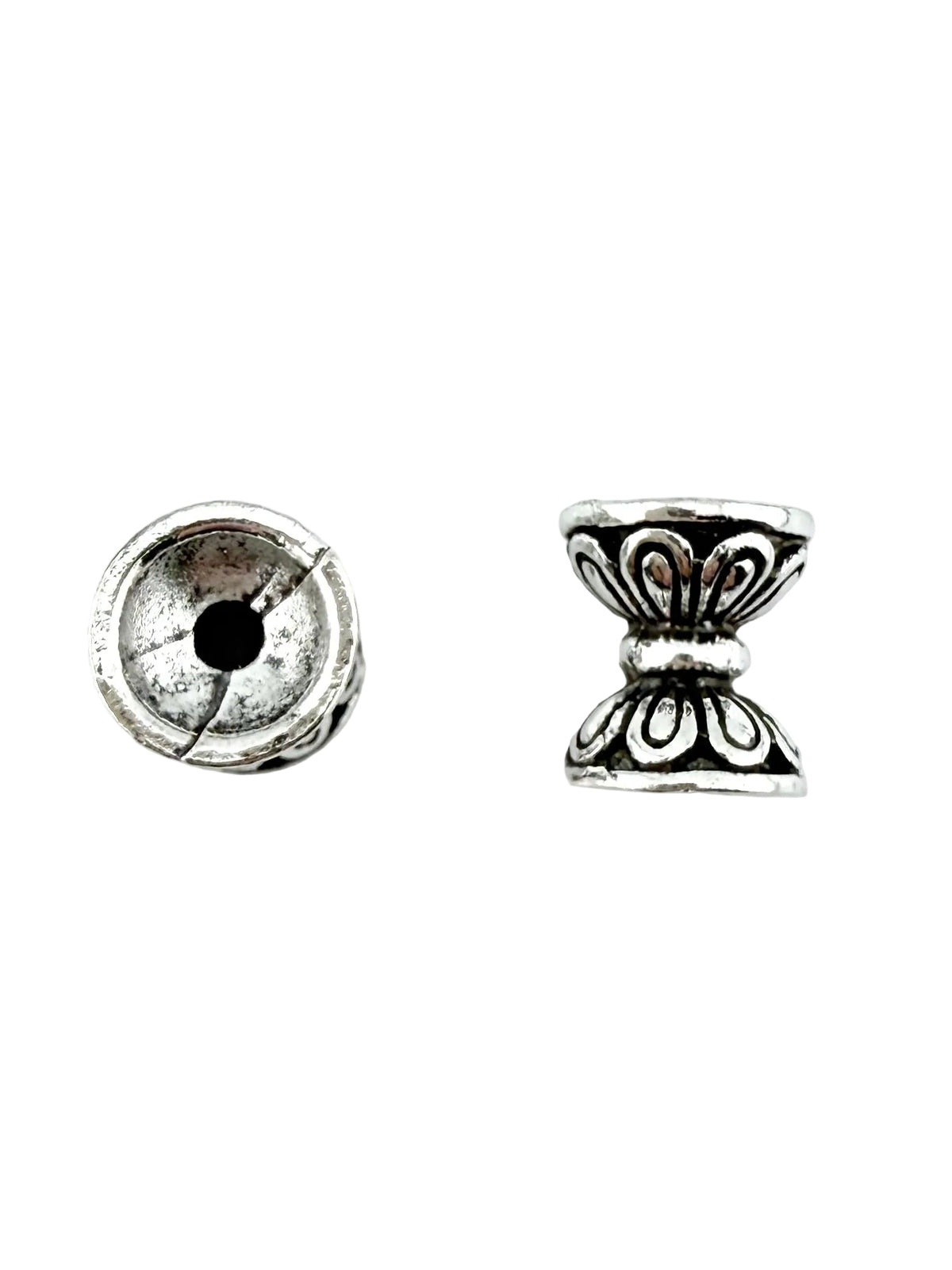 10x8mm Barrell Spacer Bead Rhodium