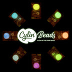 Cylin Bead 11/0 25g Bag Glow in Dark AB - Coral