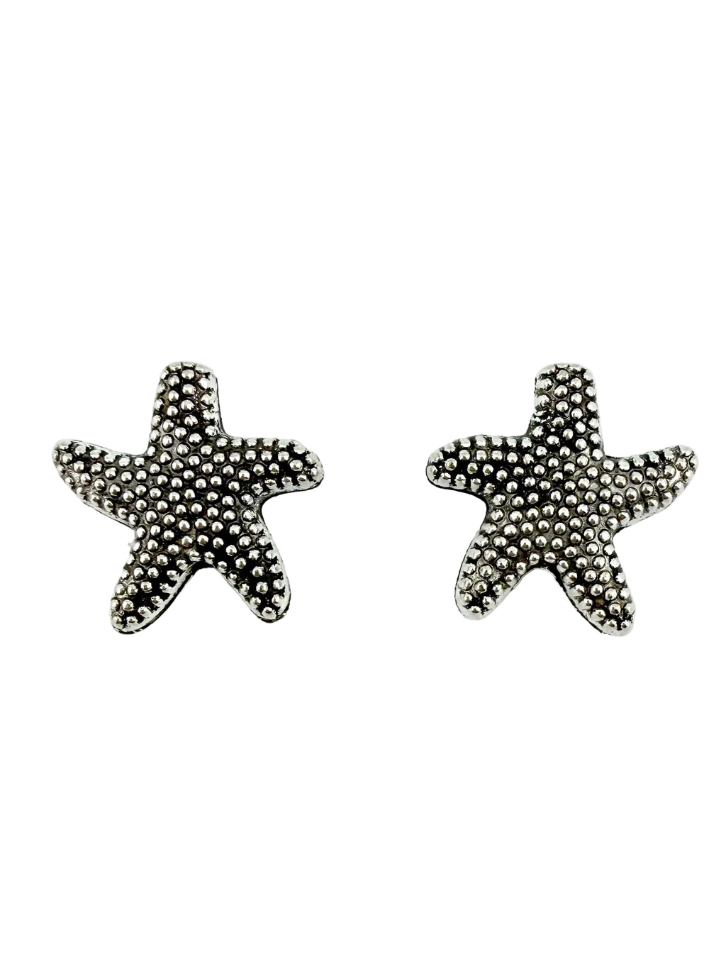13x3mm Starfish Spacer Bead Rhodium