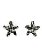 13x3mm Starfish Spacer Bead Rhodium