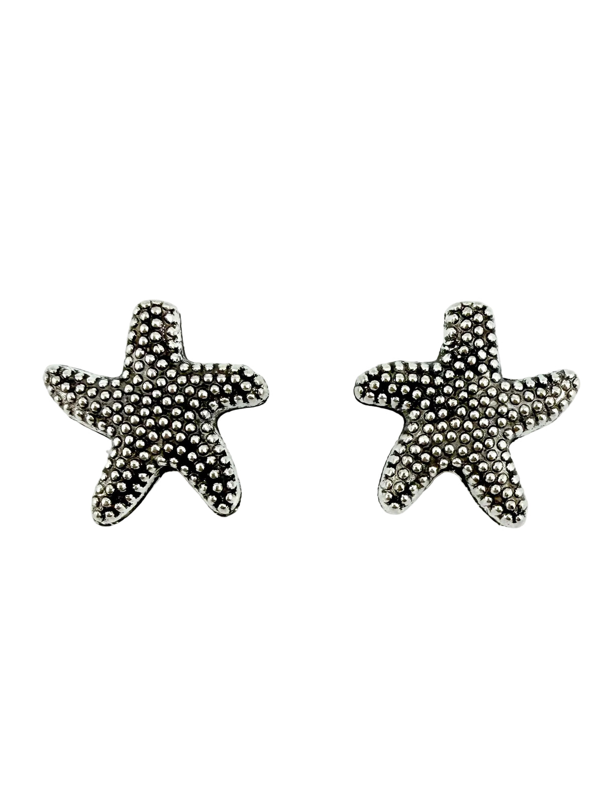 13x3mm Starfish Spacer Bead Rhodium