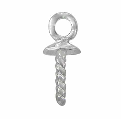 925 Sterling Silver Pin Bail, 3mm
