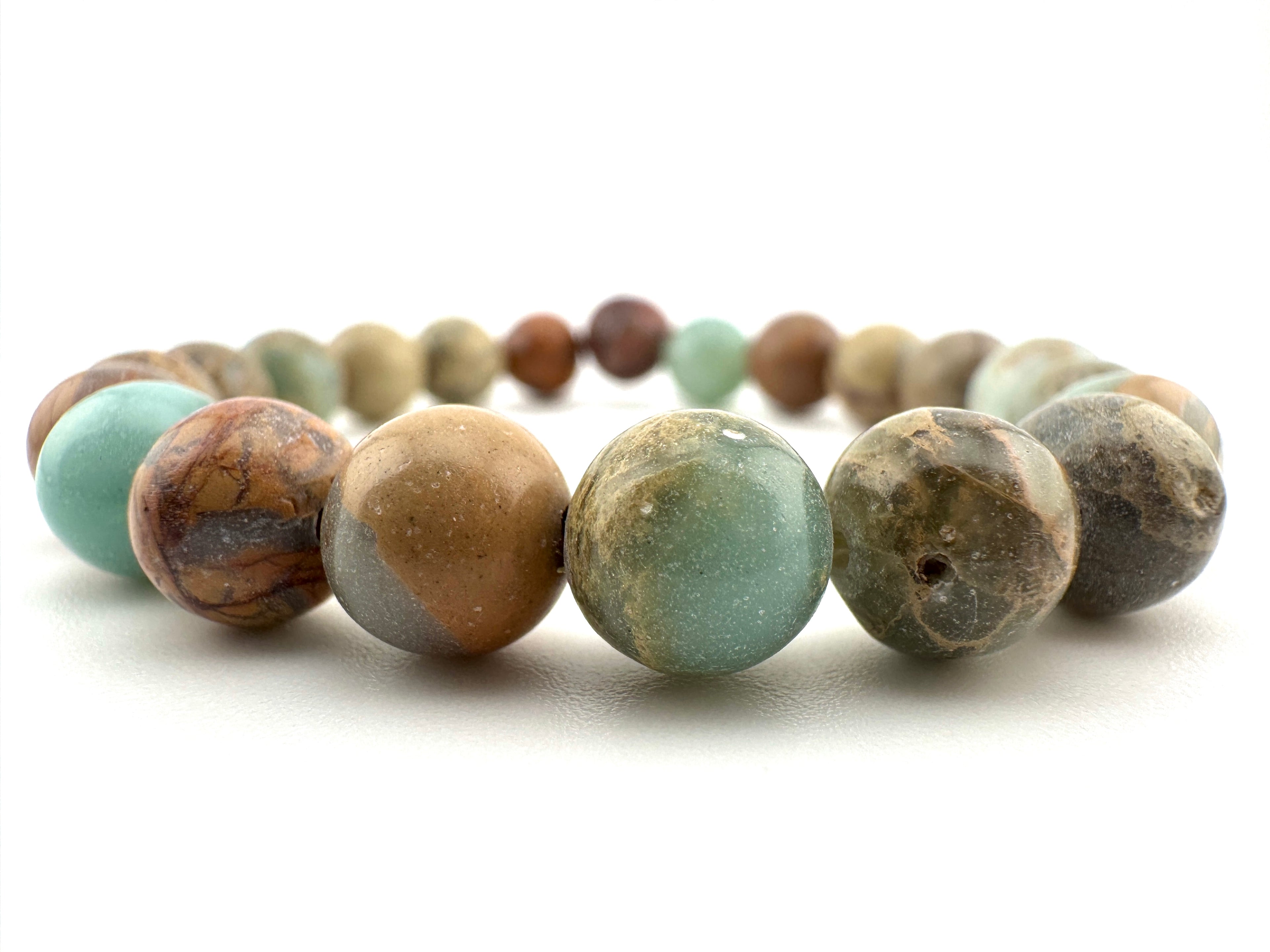Aqua Terra Jasper Beads Available in 6mm, 8mm, 10mm Sizes