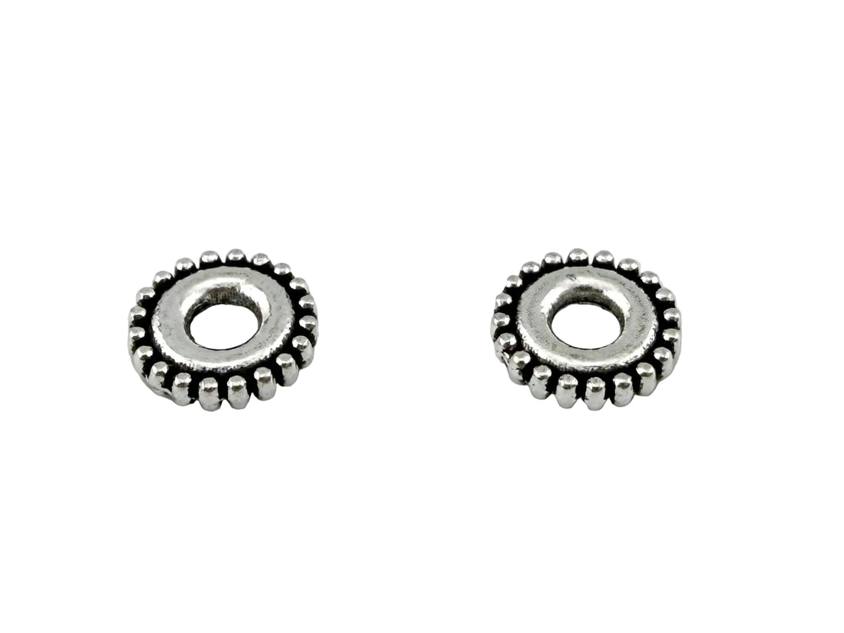 1x6mm Spacer Disk Rhodium