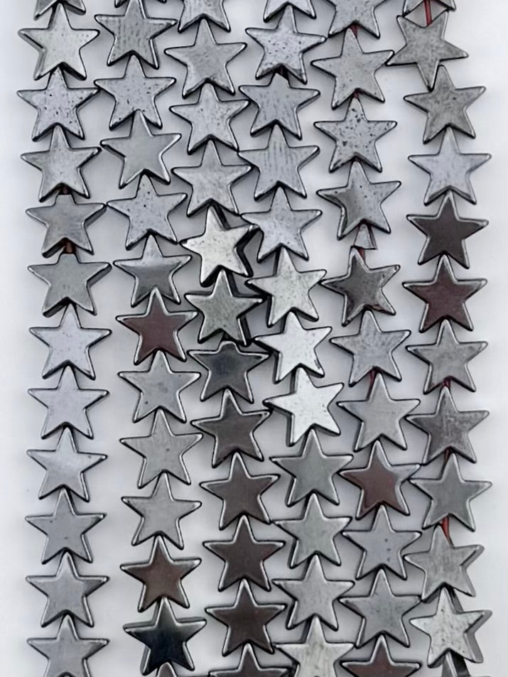 3x9mm Hematite Star