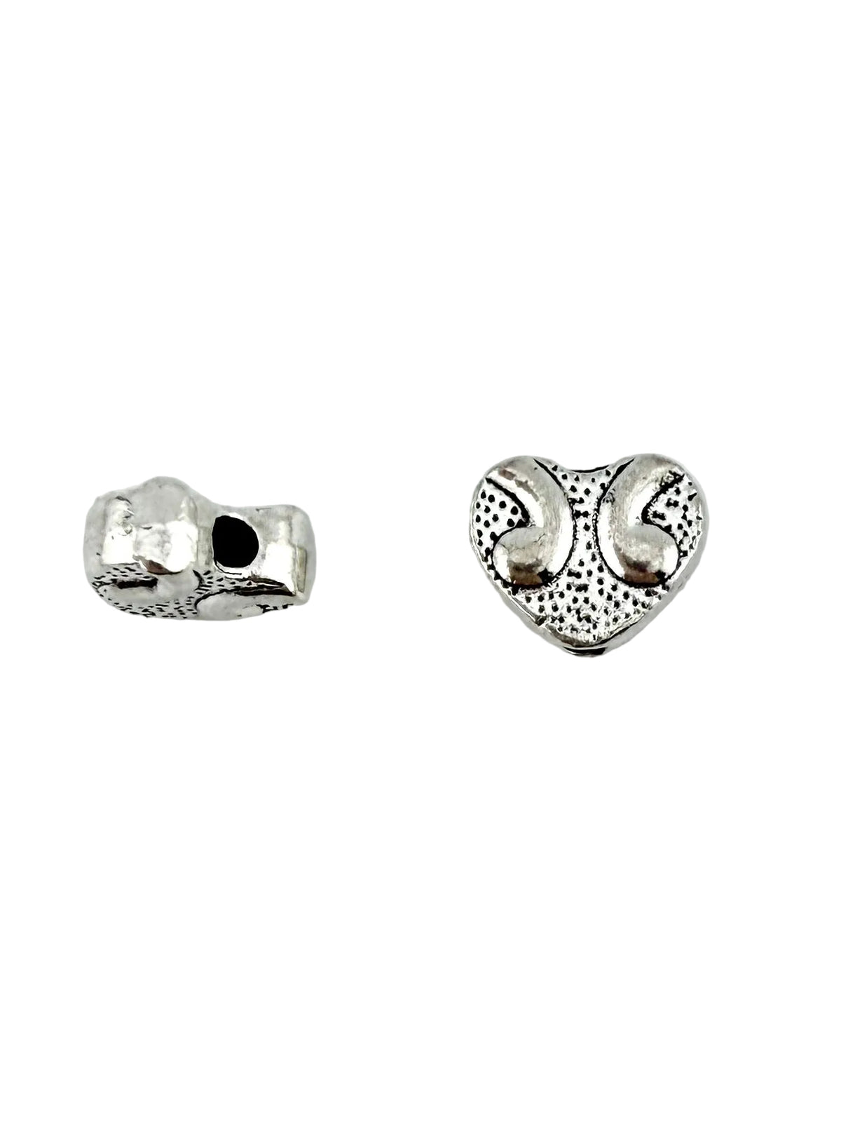 7x9mm Heart Spacer Rhodium