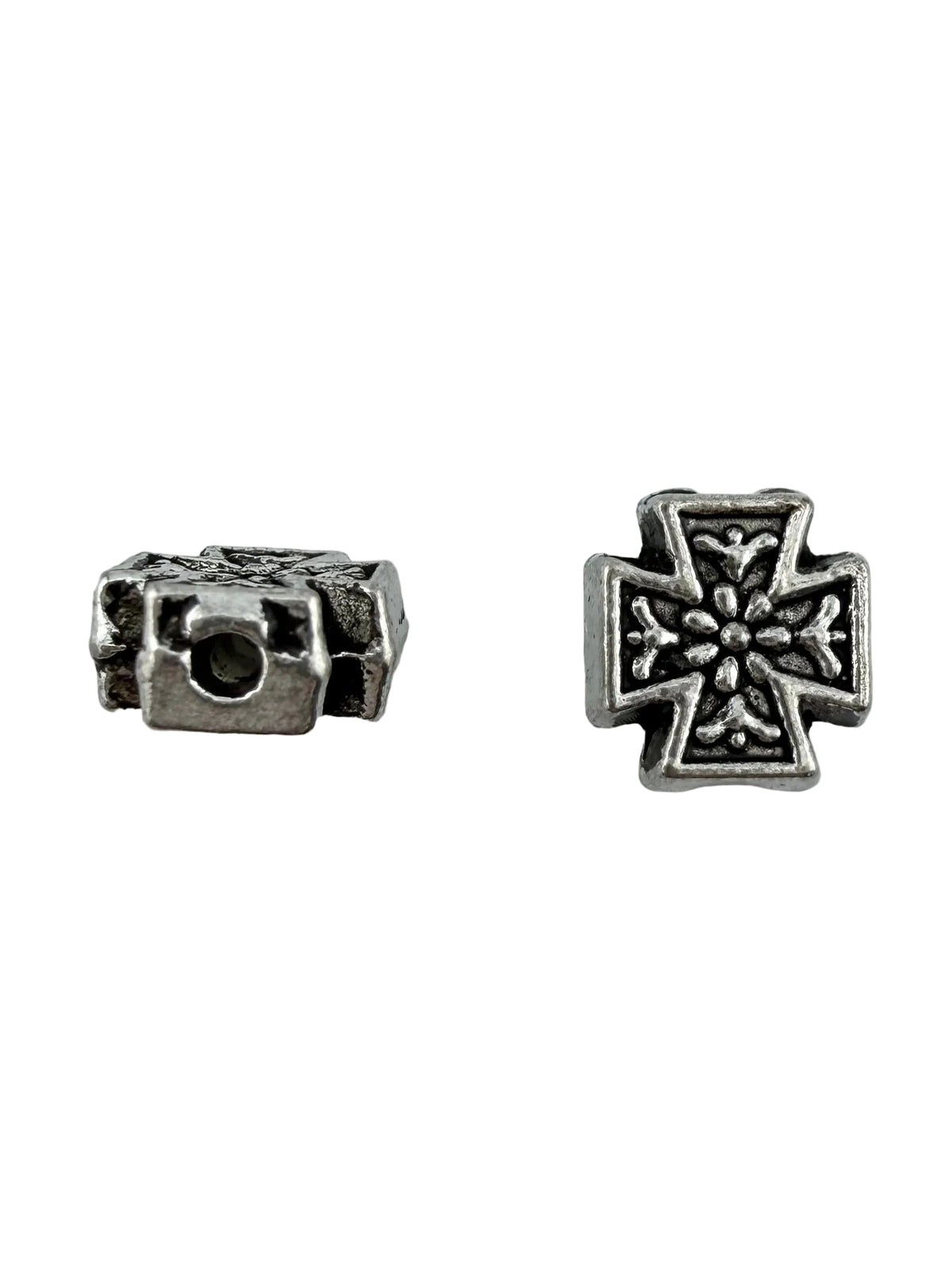 8.5x3.5mm Chopper Cross Spacer Bead Rhodium