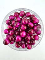 Dyed Tiger Eye Pink Beads Available in 6mm, 8mm Sizes