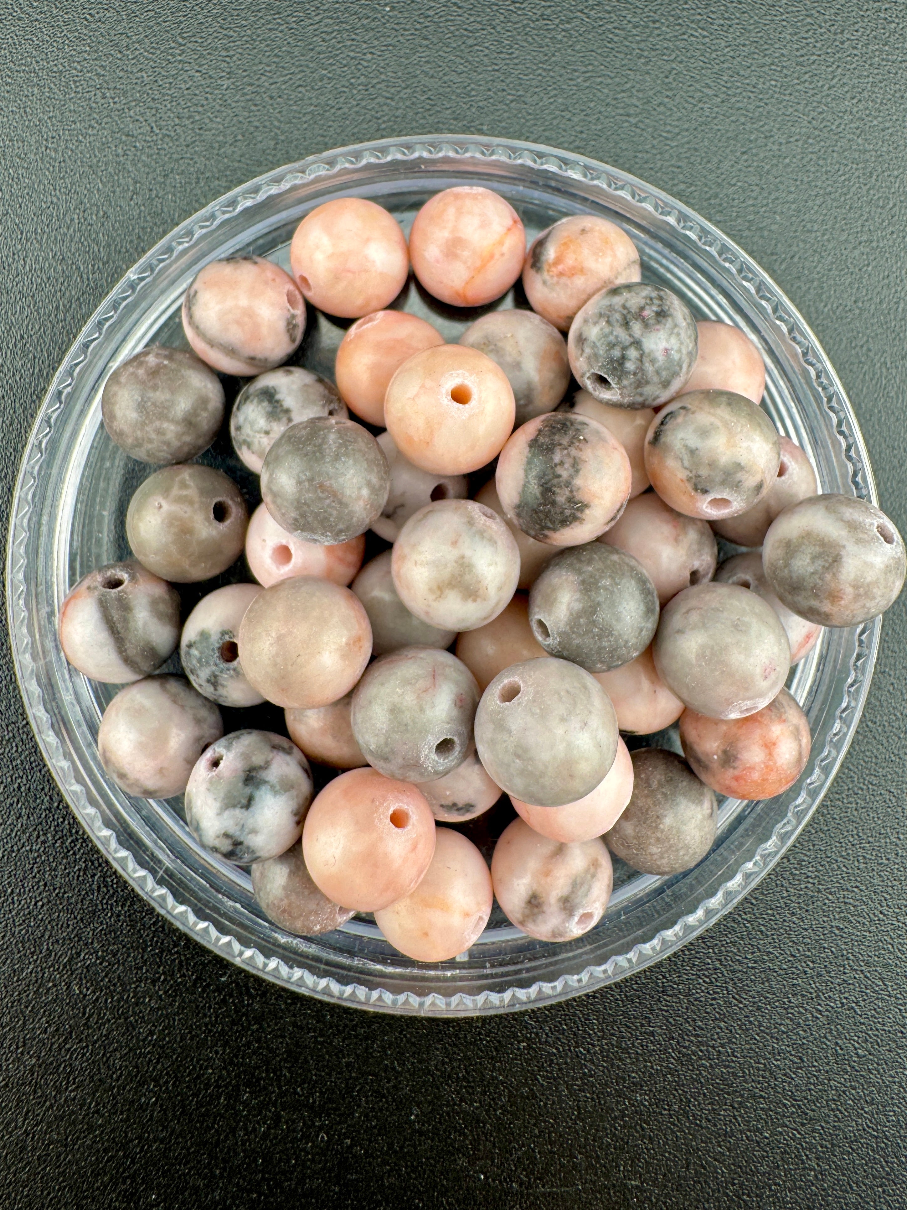 Pink Zebra Jasper Beads Available in 6mm, 8mm Sizes