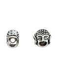 7x5mm Buddah Head Spacer Rhodium