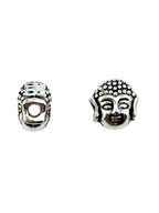 7x5mm Buddah Head Spacer Rhodium