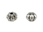 6x7mm Flower Spacer Bead Rhodium