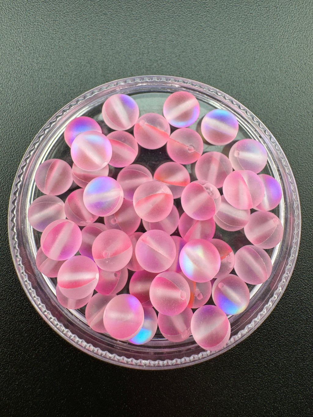 Matte Pink Moon Light Quartz Beads Available in 6mm, 8mm Sizes