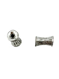 10x5.5mm Dube Spacer Bead Rhodium