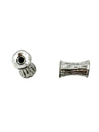 10x5.5mm Dube Spacer Bead Rhodium