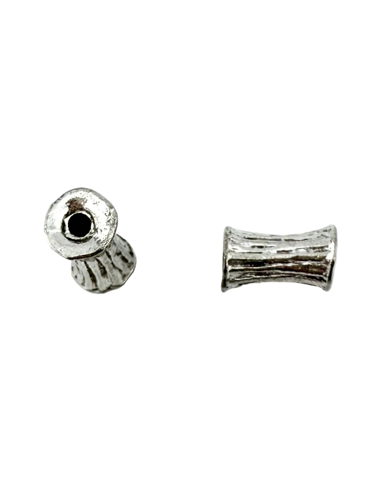 10x5.5mm Dube Spacer Bead Rhodium