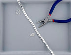 3x7x8mm Hematite Puffy Heart Silver