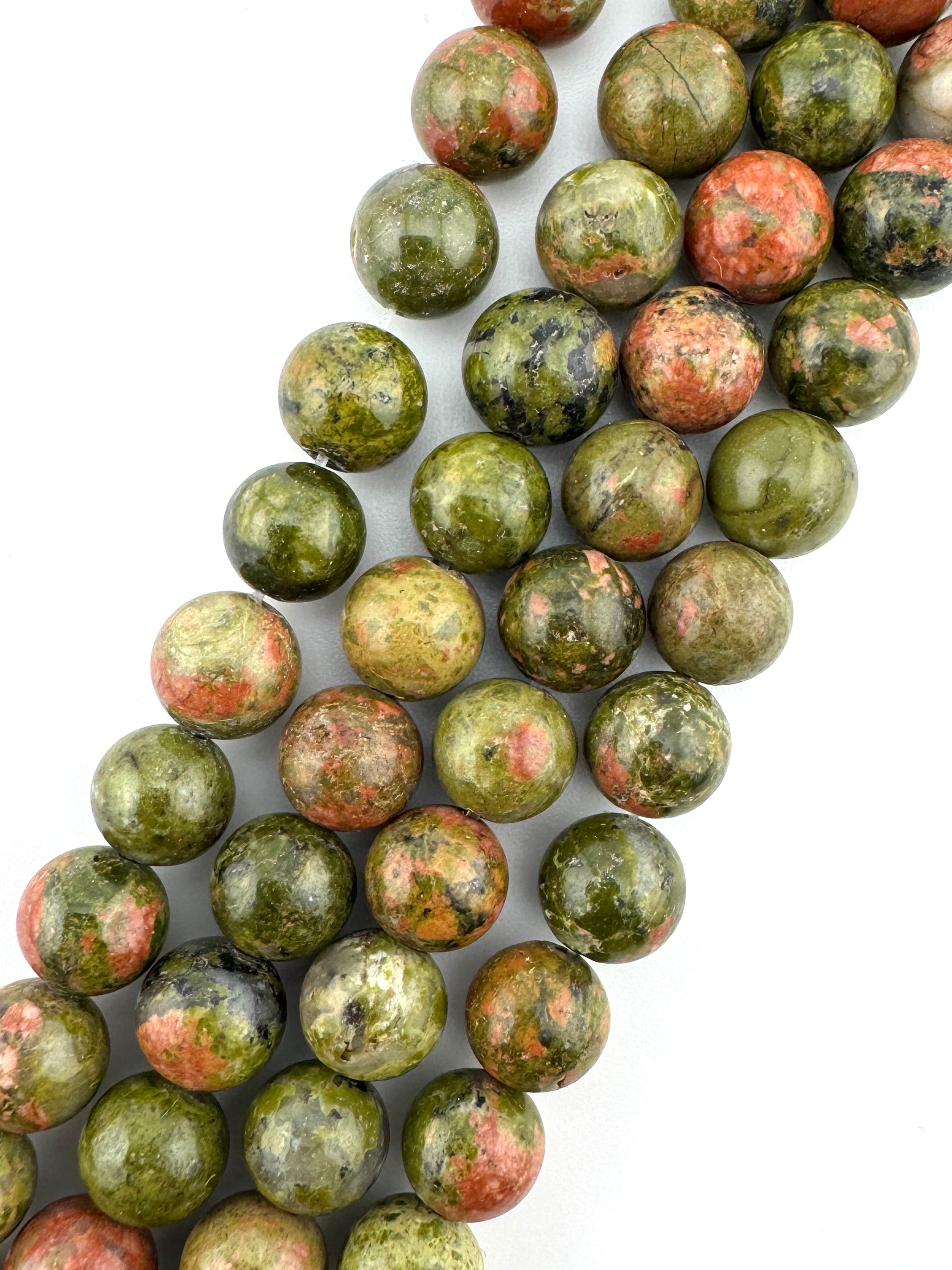 Unakite Beads Available in 4mm, 6mm, 8mm Sizes