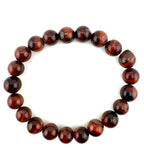 Red Tiger Eye Bracelet Available in 6mm, 8mm, 10mm, 12mm, 14mm Sizes