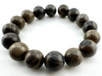 Grey Petrified Wood Beads Available in 6mm, 8mm, 10mm Sizes
