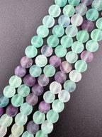 Matte Fluorite Beads Available in 6mm, 8mm Sizes