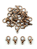 14mm Antique Copper Lobster Clasp