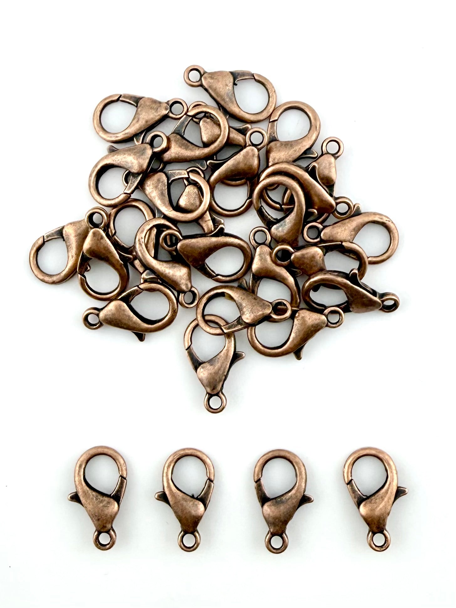 14mm Antique Copper Lobster Clasp