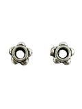 1.3x4mm Daisy Spacer Rhodium