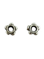 1.3x4mm Daisy Spacer Rhodium
