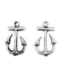 24mm Anchor Charm Rhodium