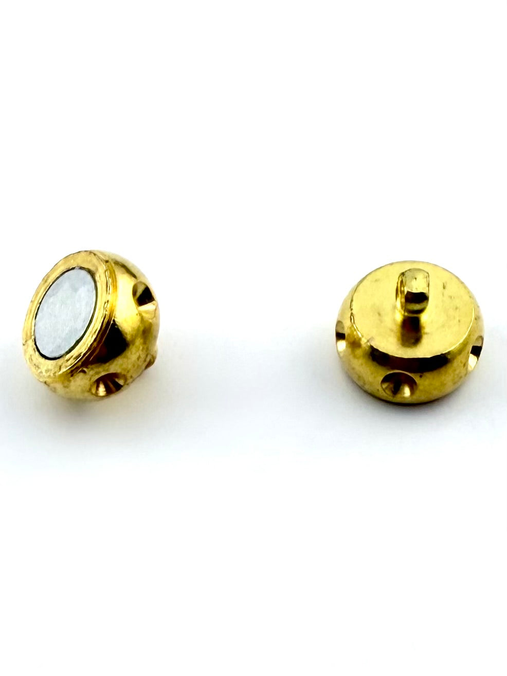 9mm Rondelle Magnetic Claps Gold