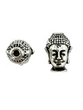 12x8mm Buddah Spacer Bead Rhodium