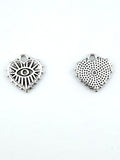 16mm Majora's Eye Charm Rhodium