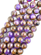Suspended Copper Purple Beads Available in 6mm, 8mm Sizes
