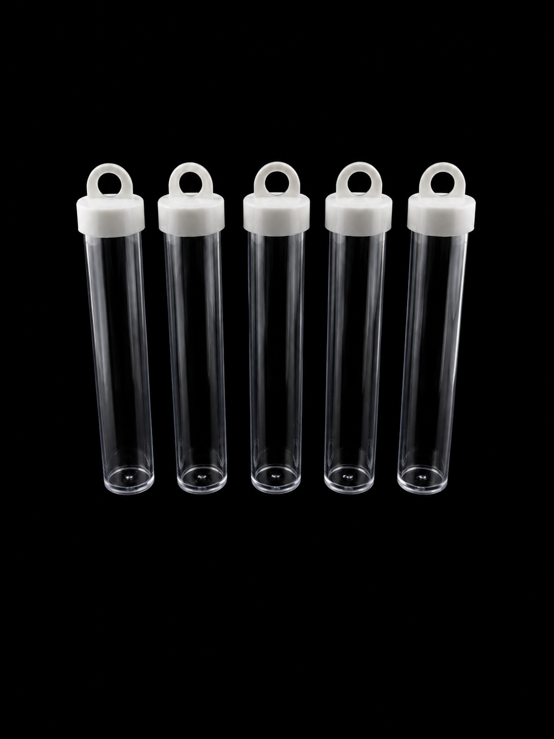 Clear Plastic Bead Storage Tubes – 11 Pieces