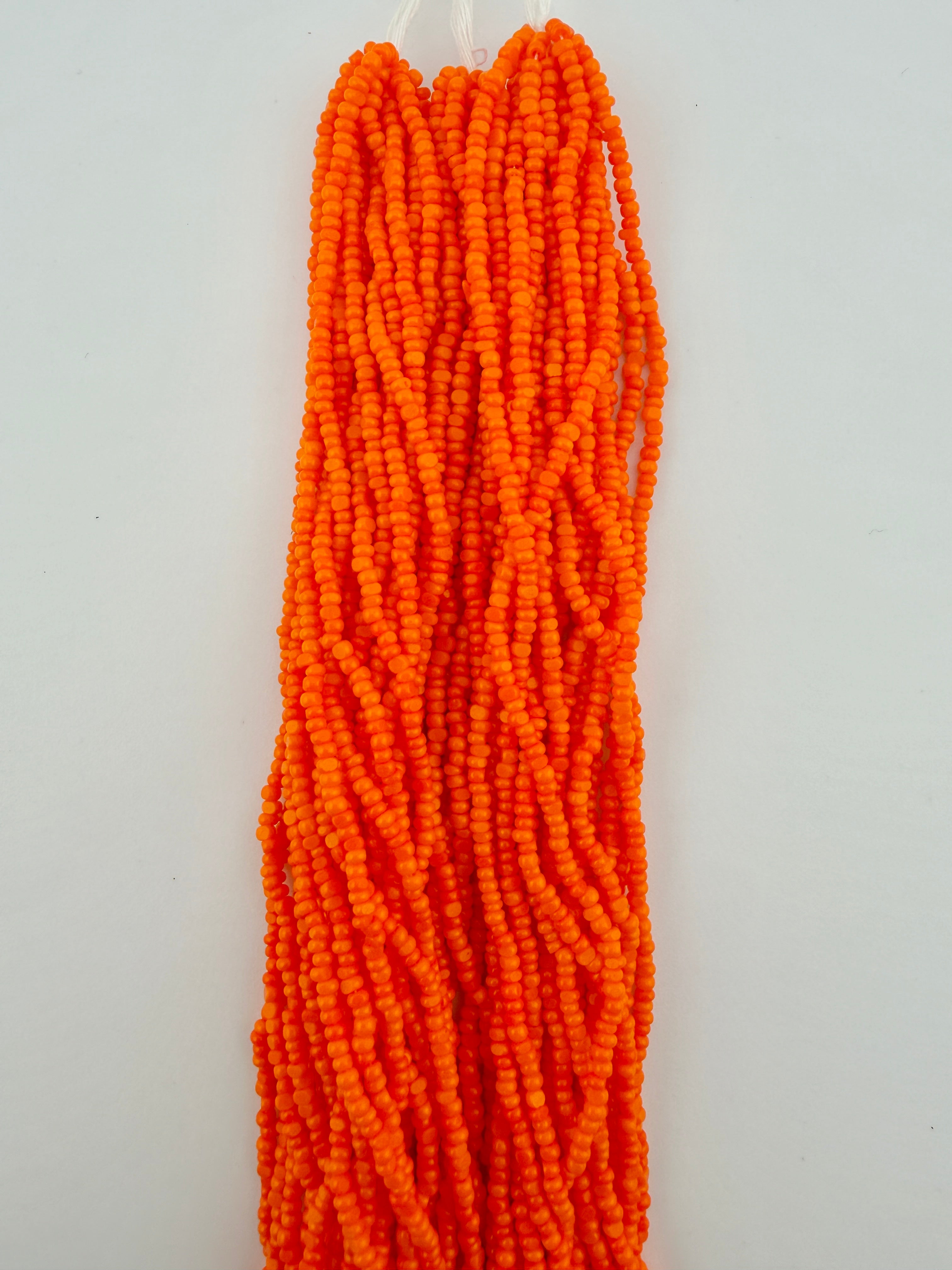 11/0 Sheen Chartlotte 2-Cut Opaque Orange Hank