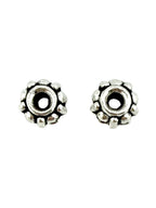 3.5x6.5mm Daisy Spacer Rhodium