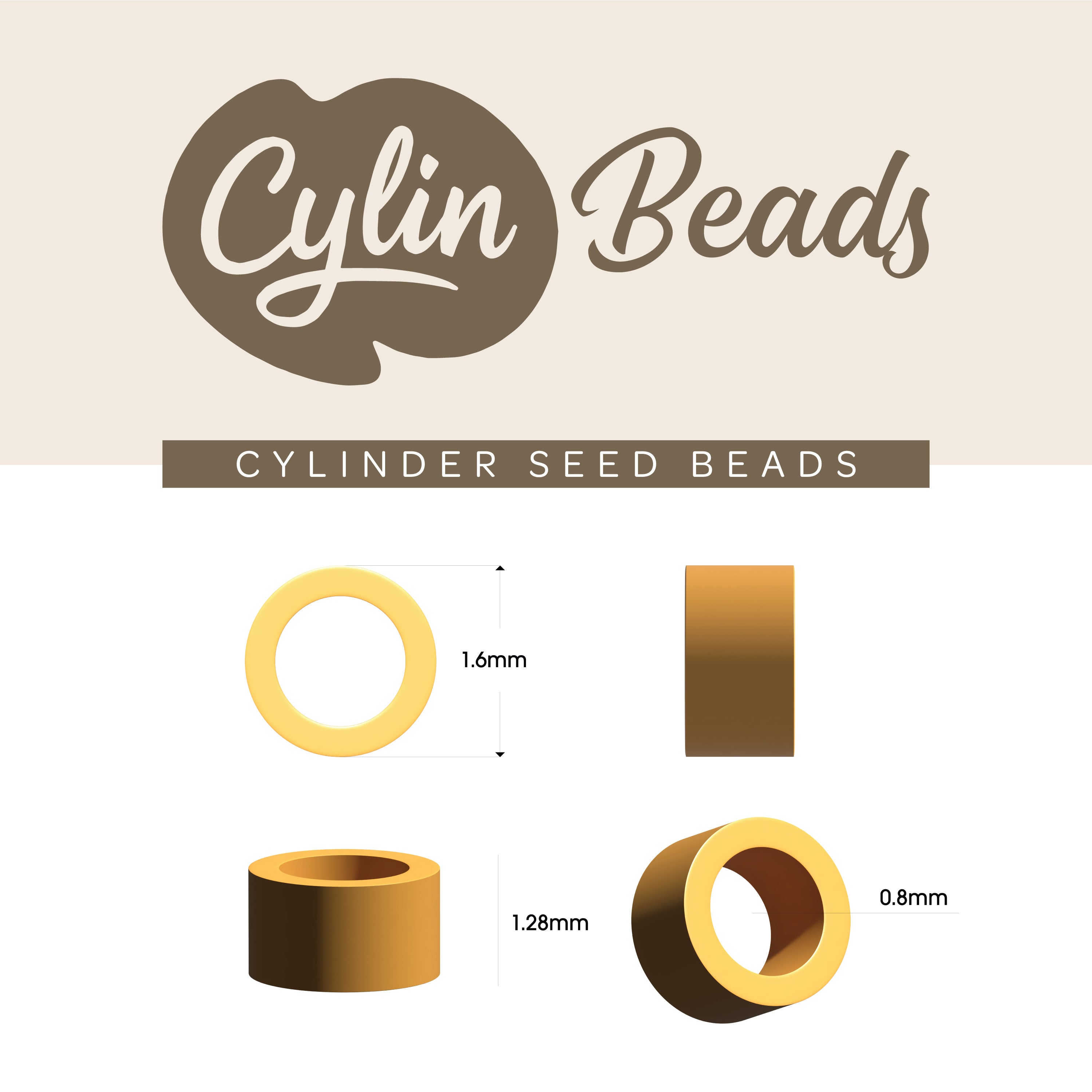 Cylin Bead 11/0 25g Bag Matte - Honeyglass