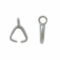 925 Sterling Silver Smooth Plain bail, 9mm