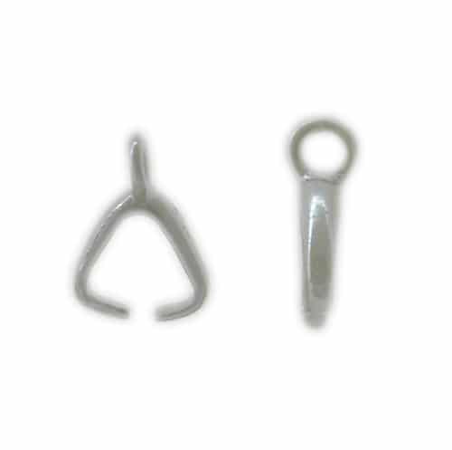 925 Sterling Silver Smooth Plain bail, 9mm