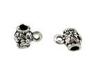 8x6mm Barrell Hanger Spacer Rhodium
