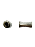 12x6mm Barrell Spacer Bead Rhodium