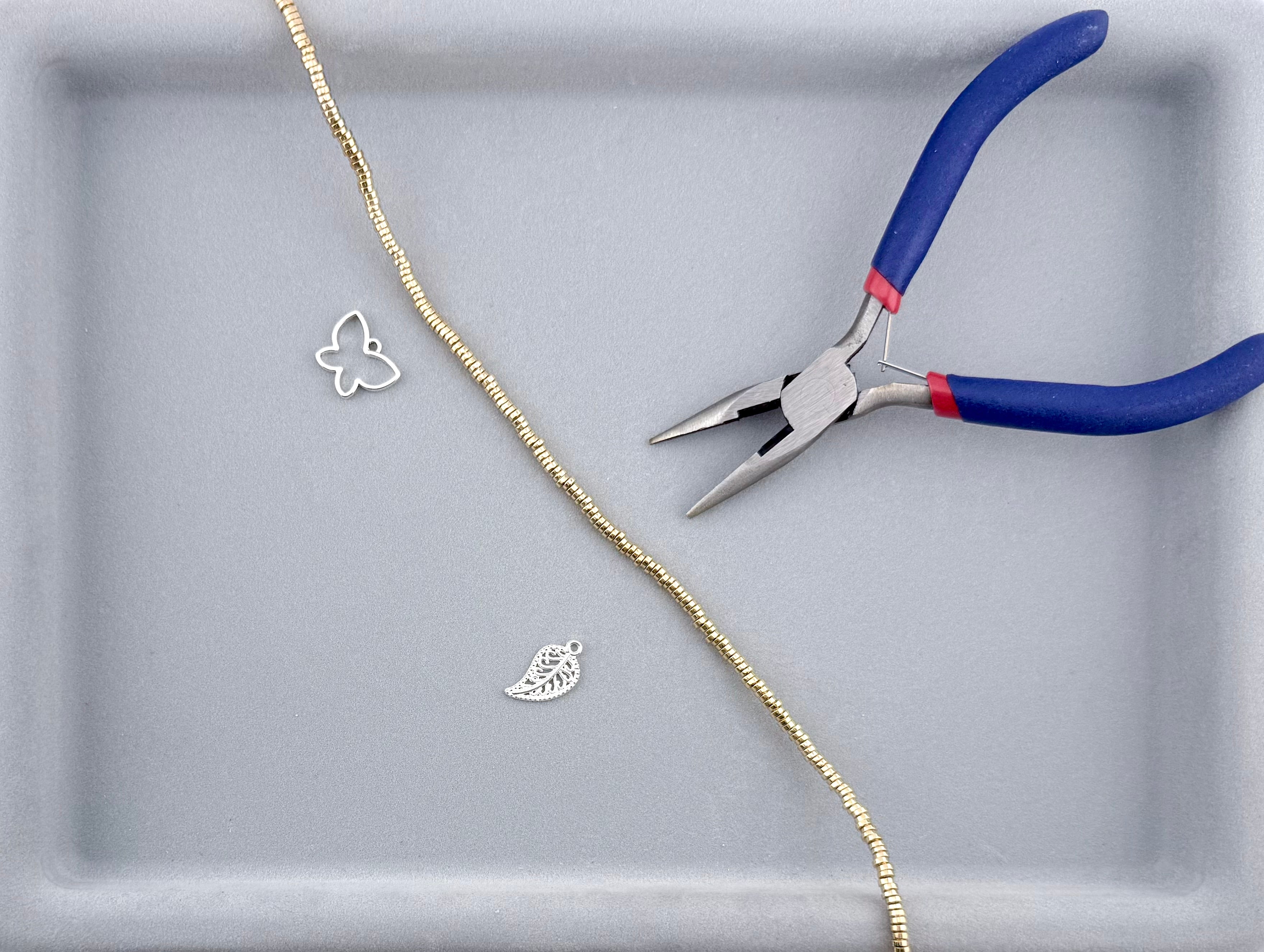 1x3mm Hematite Heishi Beads Gold