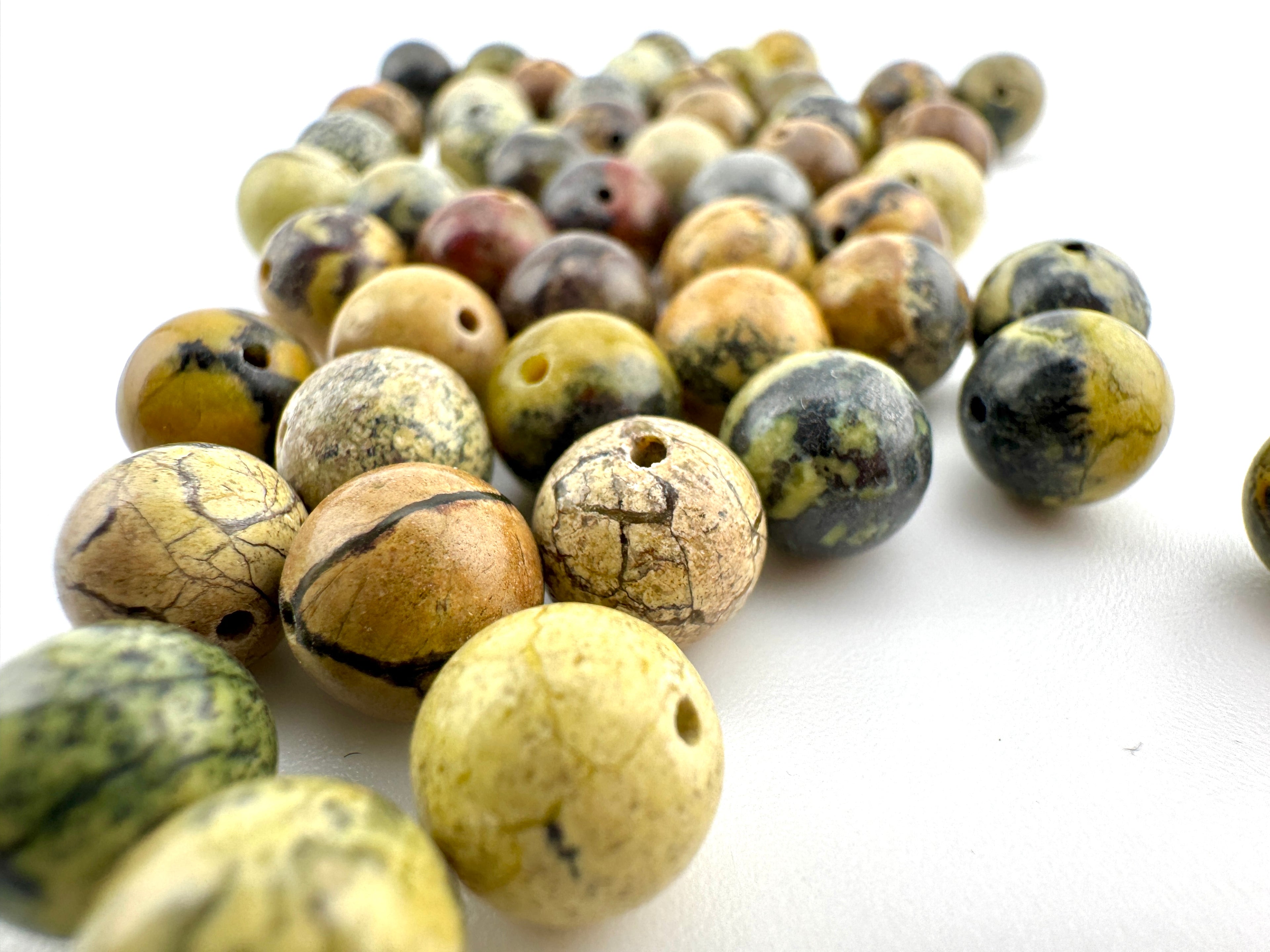 Yellow Turquoise Beads Available in 8mm Sizes