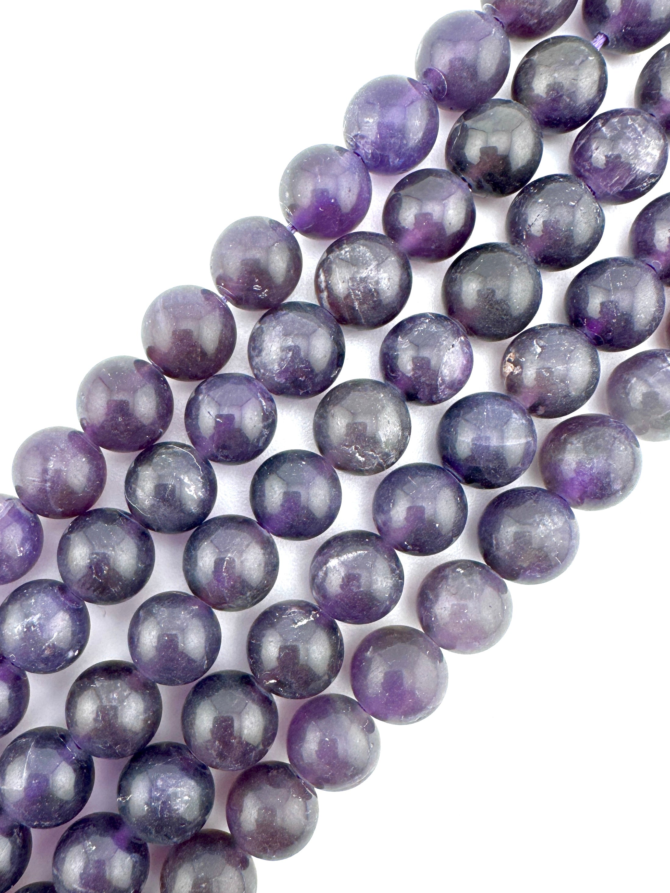 Matte Amethyst Beads Available in 6mm, 8mm Sizes