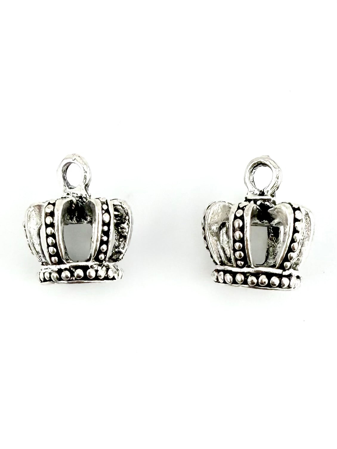 14.5mm Royal Crown Charm Rhodium